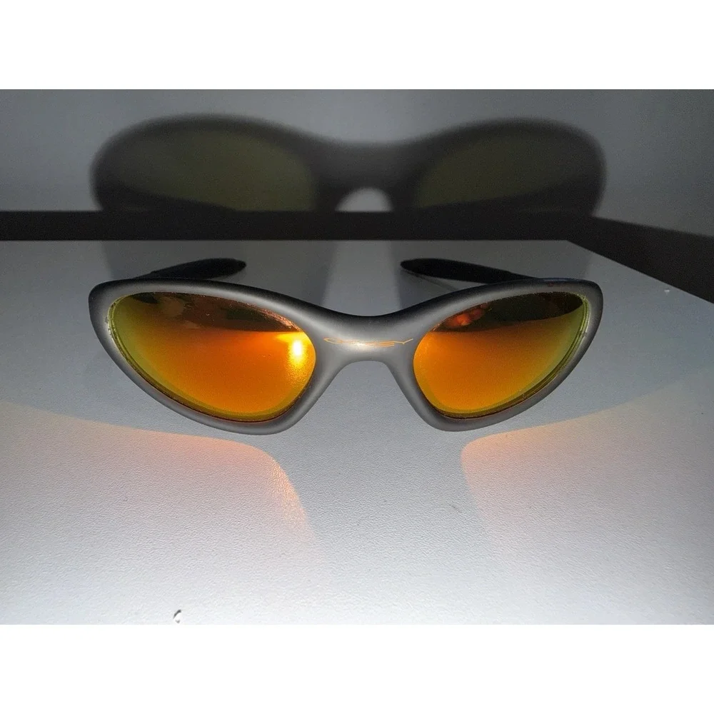 Oakley Minute Dark Gray Frame with Fire Iridium‎ Polarized Lens Y2K